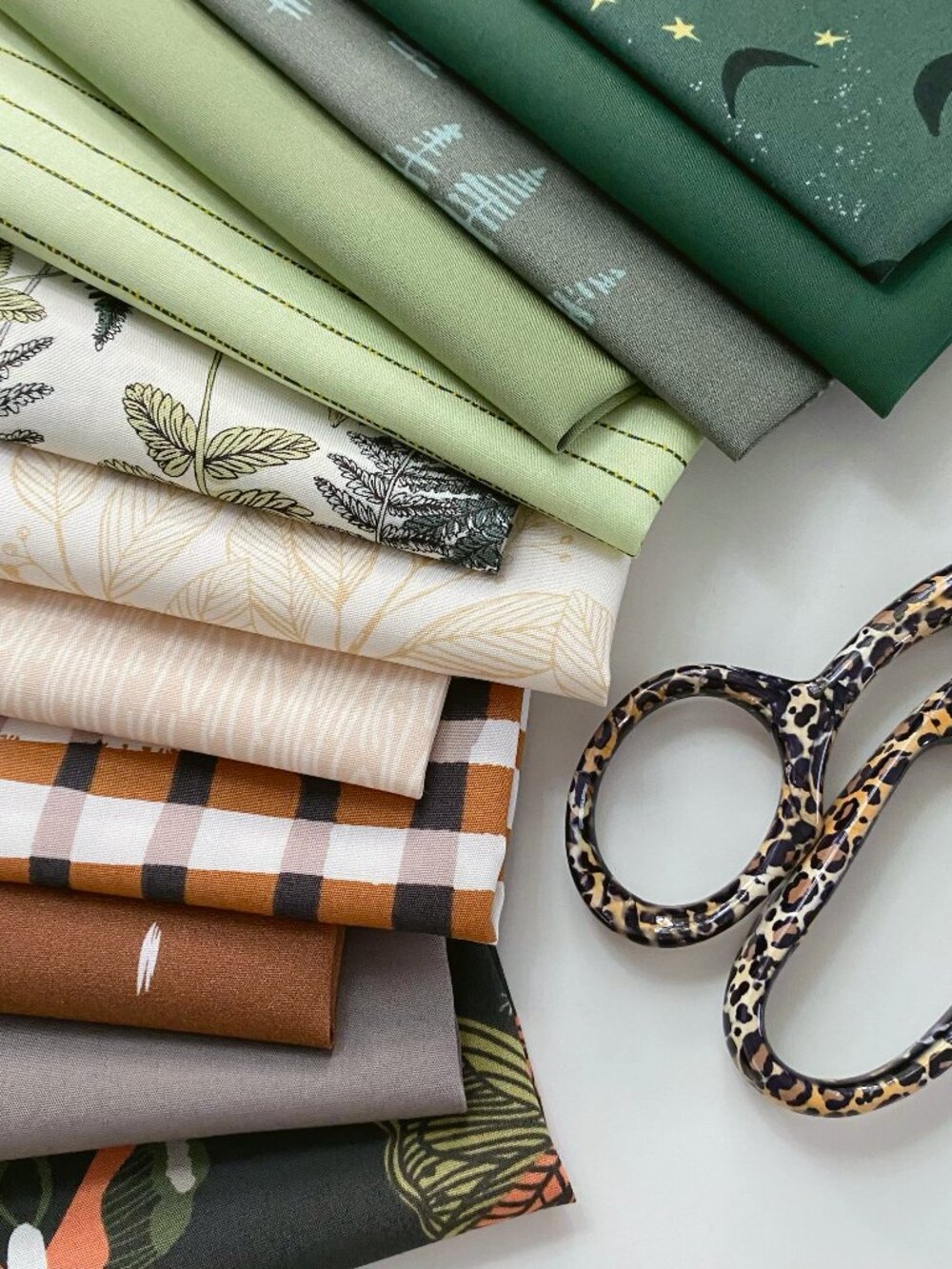 Natural Wonders Custom Quilting Bundle | Woodland Fabrics for Sewing | AGF